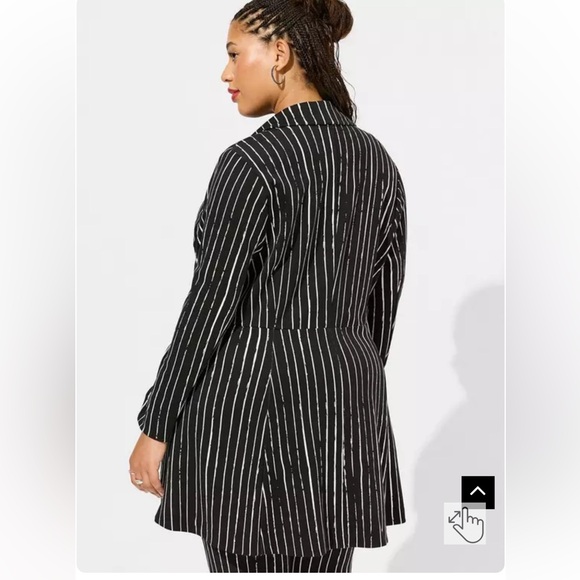 Torrid Nightmare Before Christmas Jack Ponte Blazer EUC Size 2 - Picture 8 of 9